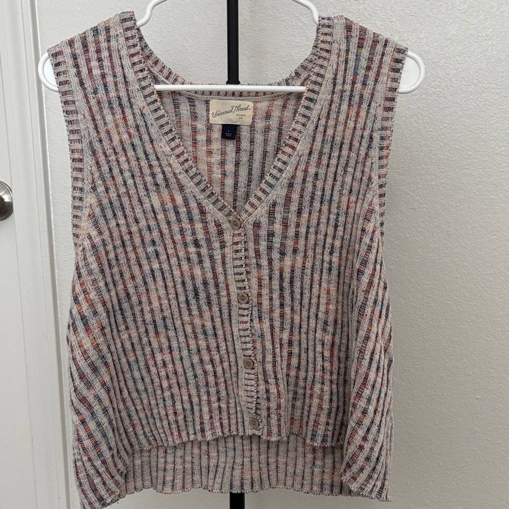 Universal Thread Multicolor Knit Vest